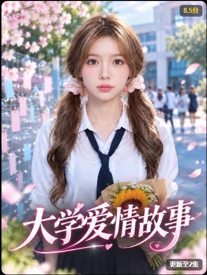 黄果短剧《大学爱情故事》高清封面